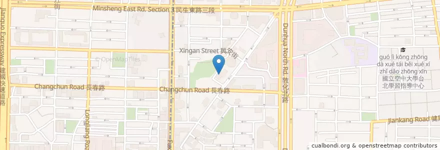 Mapa de ubicacion de 台灣聯通 en 臺灣, 新北市, 臺北市, 松山區.
