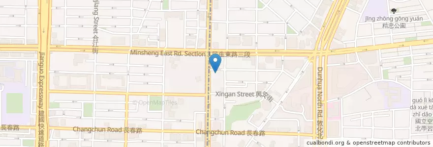 Mapa de ubicacion de 雲城泰式料理 en Taiwan, 新北市, Taipé, 松山區.
