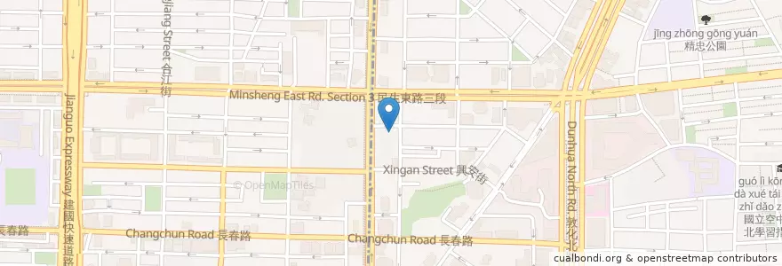 Mapa de ubicacion de 新桃園極致鍋物 en 타이완, 신베이 시, 타이베이시, 쑹산 구.