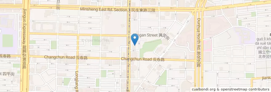 Mapa de ubicacion de 臺北神的教會 en Тайвань, Новый Тайбэй, Тайбэй, 松山區.