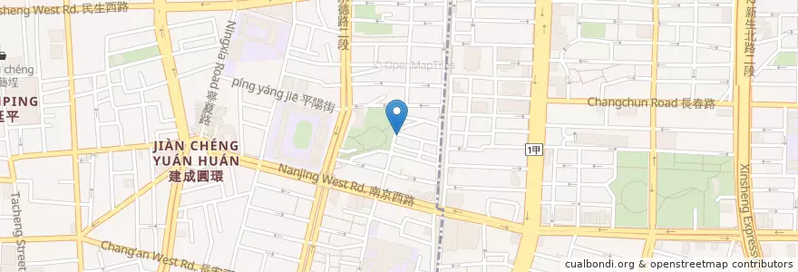 Mapa de ubicacion de 赤峰街教會 en تایوان, 新北市, تایپه, 大同區.