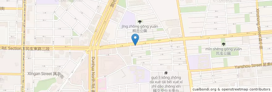 Mapa de ubicacion de 小上海 en Taiwan, 新北市, Taipé, 松山區.