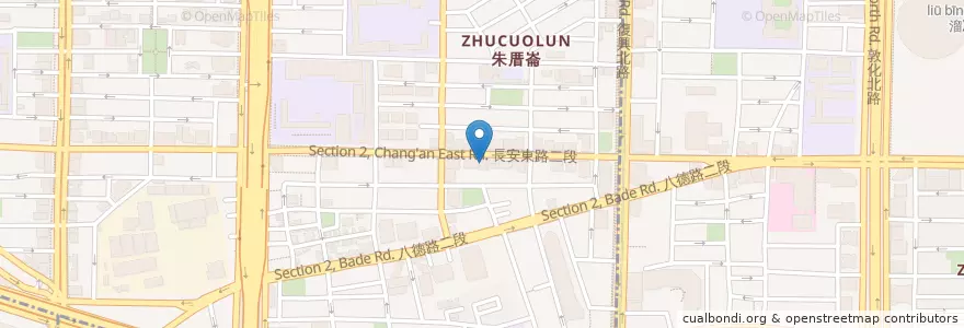 Mapa de ubicacion de 趙素芳婦產科 en Taiwan, 新北市, Taipé, 中山區.