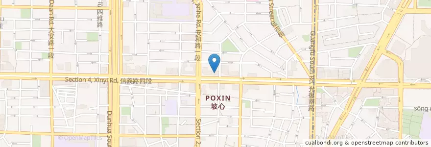 Mapa de ubicacion de 品程牙醫診所 en 타이완, 신베이 시, 타이베이시, 다안 구.