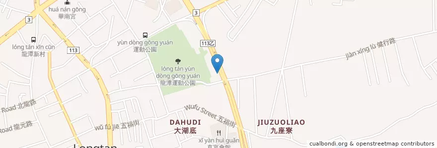 Mapa de ubicacion de 霸味炭燒薑母鴨 en 臺灣, 桃園市, 龍潭區.