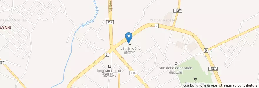 Mapa de ubicacion de 華南宮 en 臺灣, 桃園市, 龍潭區.