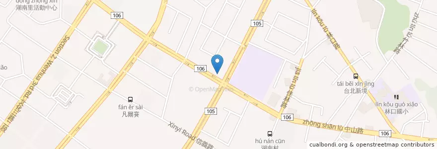 Mapa de ubicacion de 私房小屋 en Tayvan, 新北市, 林口區.