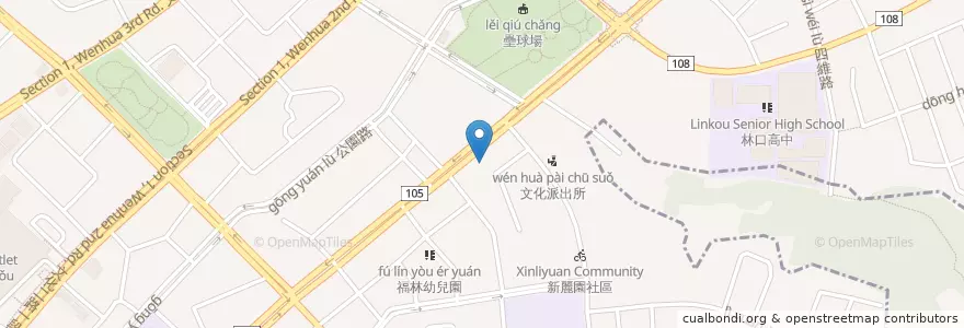 Mapa de ubicacion de 吉利貨車出租 en Taiwan, Nuova Taipei, Distretto Di Linkou.