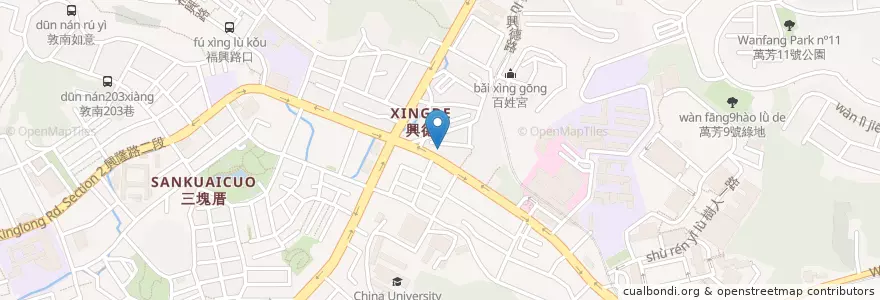 Mapa de ubicacion de 廣泉牙醫診所 en تایوان, 新北市, تایپه, 文山區.