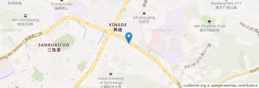 Mapa de ubicacion de 鬍鬚張 en Tayvan, 新北市, Taipei, 文山區.