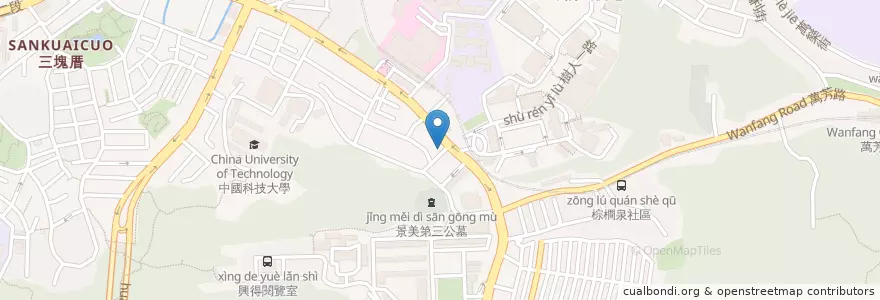 Mapa de ubicacion de Atelier 92 en Taïwan, Nouveau Taipei, Taipei, District De Wenshan.