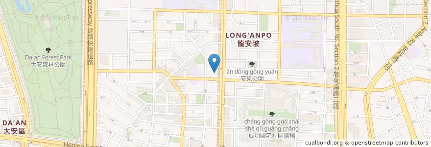 Mapa de ubicacion de 人丛乑 en Taiwan, Nuova Taipei, Taipei, 大安區.