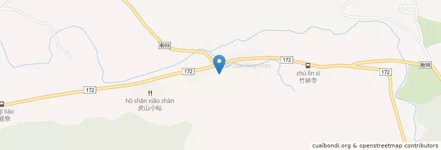 Mapa de ubicacion de 十七戶部落活動中心 en 臺灣, 臺南市, 白河區.