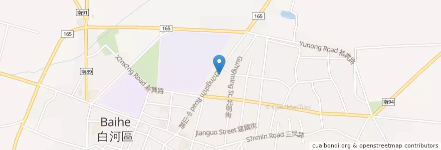 Mapa de ubicacion de 星際網路館 en Taiwan, Tainan, 白河區.