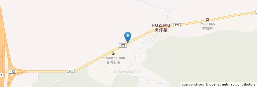 Mapa de ubicacion de 報恩宮 en 臺灣, 臺南市, 白河區.