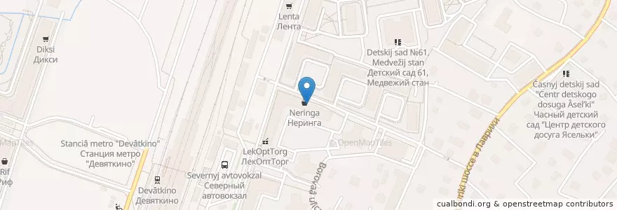 Mapa de ubicacion de Светофор en Russland, Föderationskreis Nordwest, Oblast Leningrad, Всеволожский Район, Муринское Городское Поселение.