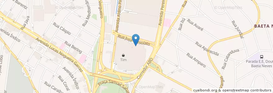 Mapa de ubicacion de Multibanco en البَرَازِيل, المنطقة الجنوبية الشرقية, ساو باولو, Região Geográfica Intermediária De São Paulo, Região Metropolitana De São Paulo, Região Imediata De São Paulo, São Bernardo Do Campo.