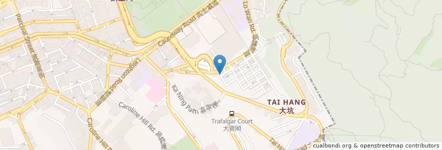 Mapa de ubicacion de Granville Island en Çin, Guangdong, Hong Kong, Hong Kong Adası, Yeni Bölgeler, 灣仔區 Wan Chai District.