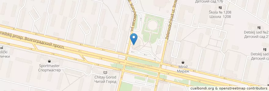Mapa de ubicacion de Шикари en Rusya Federasyonu, Центральный Федеральный Округ, Москва, Юго-Восточный Административный Округ, Район Кузьминки.