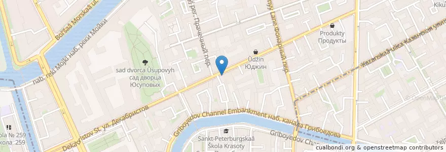 Mapa de ubicacion de Столовая №37 en Russland, Föderationskreis Nordwest, Oblast Leningrad, Sankt Petersburg, Адмиралтейский Район, Адмиралтейский Округ.
