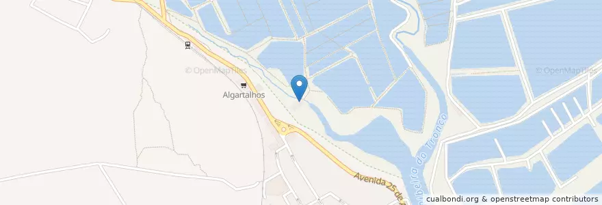Mapa de ubicacion de Mó de Cima en Portekiz, Algarve, Algarve, Faro, Olhão, Moncarapacho E Fuseta.