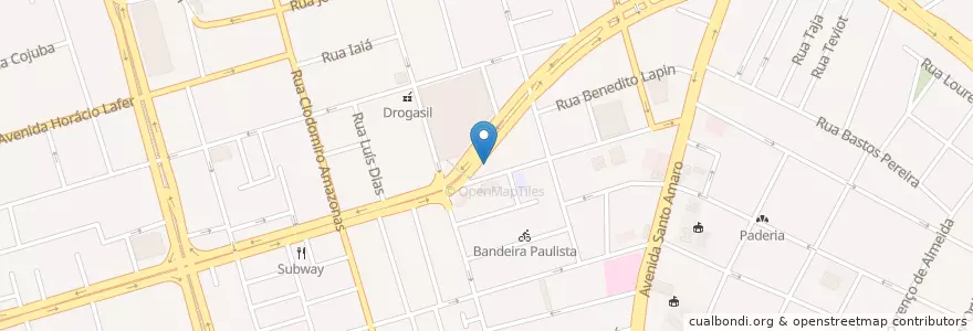 Mapa de ubicacion de PF Changs en Brazil, Jihovýchodní Region, São Paulo, Região Geográfica Intermediária De São Paulo, Região Metropolitana De São Paulo, Região Imediata De São Paulo, São Paulo.