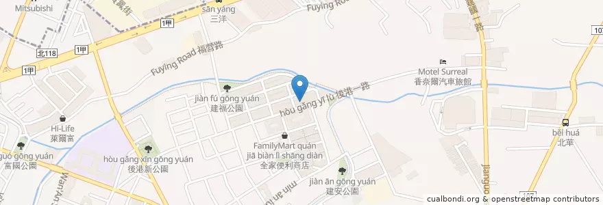Mapa de ubicacion de 香城燒臘小館 en تایوان, 新北市, 新莊區.