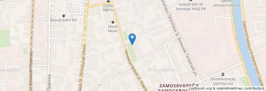 Mapa de ubicacion de Суши Wok en Russia, Distretto Federale Centrale, Москва, Центральный Административный Округ, Район Замоскворечье.