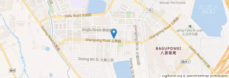 Mapa de ubicacion de 大竹消防隊 en 台湾, 桃園市, 蘆竹区.