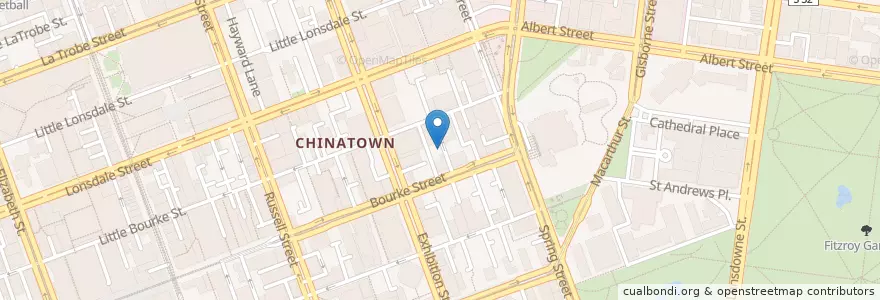 Mapa de ubicacion de Shimbashi Soba&Sake en استرالیا, Victoria, City Of Melbourne.