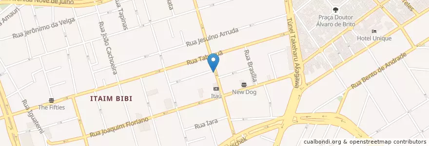 Mapa de ubicacion de Pomodori Restaurante en ブラジル, 南東部地域, サンパウロ, Região Geográfica Intermediária De São Paulo, Região Metropolitana De São Paulo, Região Imediata De São Paulo, サンパウロ.