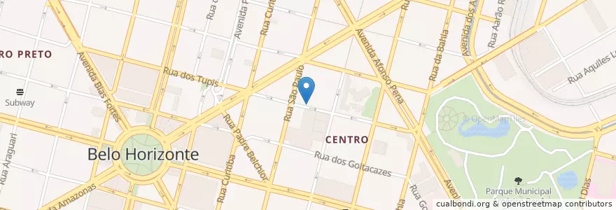 Mapa de ubicacion de Taxi Shopping Cidade en Brasil, Região Sudeste, Minas Gerais, Região Geográfica Intermediária De Belo Horizonte, Região Metropolitana De Belo Horizonte, Microrregião Belo Horizonte, Belo Horizonte.