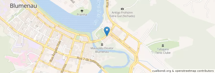 Mapa de ubicacion de FMU Centro Universitário en Бразилия, Южный Регион, Санта-Катарина, Região Geográfica Intermediária De Blumenau, Microrregião De Blumenau, Блуменау.