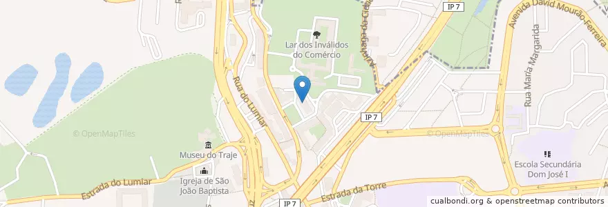 Mapa de ubicacion de Toledo en Португалия, Área Metropolitana De Lisboa, Лиссабон, Grande Lisboa, Лиссабон, Lumiar.