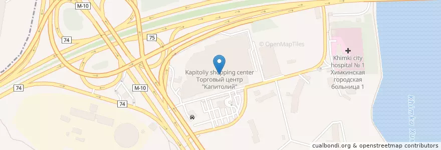 Mapa de ubicacion de KFC en Rusland, Centraal Federaal District, Moskou, Северный Административный Округ, Район Левобережный.
