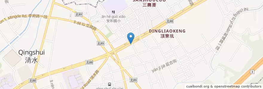 Mapa de ubicacion de 上海商業儲蓄銀行 en Тайвань, Новый Тайбэй, 土城區.