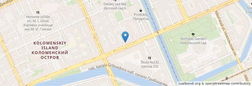 Mapa de ubicacion de Чито Гврито en 俄罗斯/俄羅斯, Северо-Западный Федеральный Округ, 列宁格勒州, Санкт-Петербург, Адмиралтейский Район.