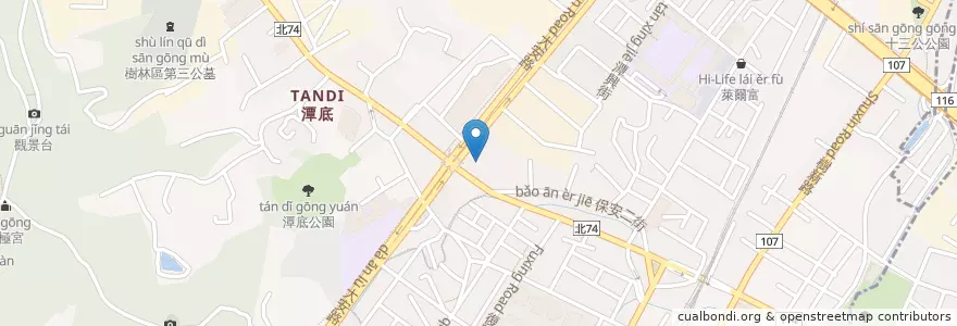 Mapa de ubicacion de GoStation 中油永錡保安站 en تايوان, تايبيه الجديدة, 樹林區.