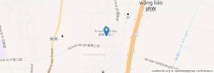 Mapa de ubicacion de 好吃雞蛋糕 en Taiwán, 臺南市, 永康區.