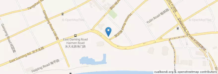 Mapa de ubicacion de China Post en China, Shanghai, 虹口区.