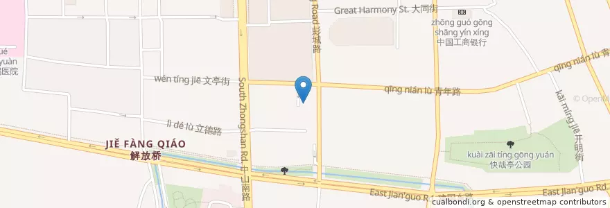 Mapa de ubicacion de 电信大楼 en Cina, Jiangsu, 徐州市 / Xuzhou, 云龙区 (Yunlong).