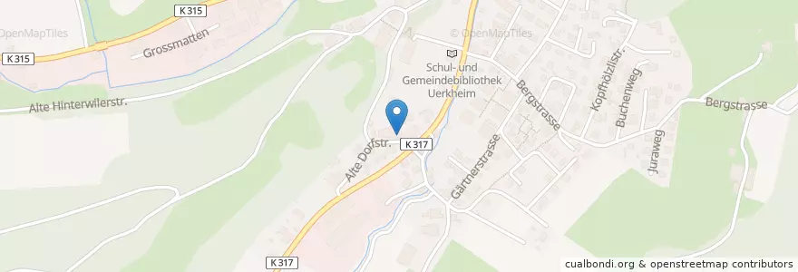 Mapa de ubicacion de Sonne en Schweiz/Suisse/Svizzera/Svizra, Aargau, Bezirk Zofingen, Uerkheim.