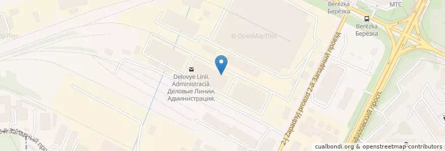 Mapa de ubicacion de Warehouse of Delovye Linii en Russia, Central Federal District, Moscow Oblast, Moscow, Zelenogradsky Administrative Okrug, Matushkino District.
