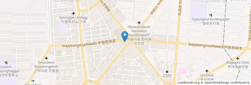 Mapa de ubicacion de 삼천당 약국 en 大韓民国, 仁川広域市, 富平区, 부평동.