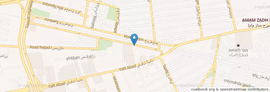 Mapa de ubicacion de تالار قصر پارسیان en Irão, Teerã, شهرستان تهران, Teerã, بخش مرکزی شهرستان تهران.
