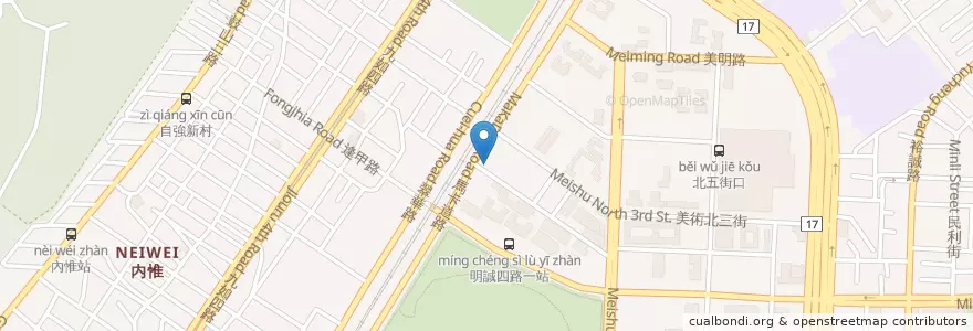 Mapa de ubicacion de 賴桑壽司料理 en 타이완, 가오슝시, 구산 구.