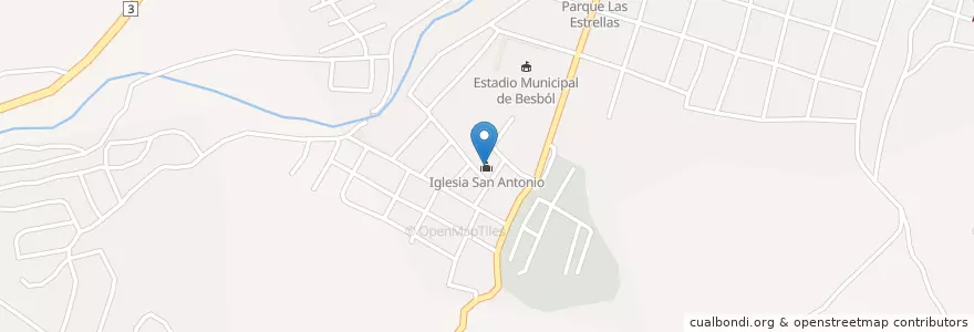 Mapa de ubicacion de Iglesia San Antonio en Nicaragua, Matagalpa, Matagalpa (Municipio).