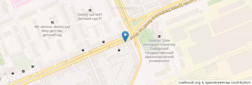 Mapa de ubicacion de Промсвязьбанк en ロシア, シベリア連邦管区, クラスノヤルスク地方, クラスノヤルスク管区.