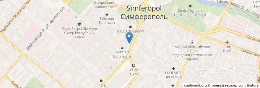 Mapa de ubicacion de the LOFT en Russia, South Federal District, Autonomous Republic Of Crimea, Republic Of Crimea, Simferopol District, Simferopol Municipality Council, Simferopol (Urban Okrug).
