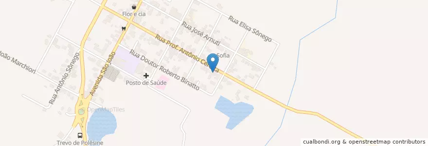 Mapa de ubicacion de Delegacia de Polícia en البَرَازِيل, المنطقة الجنوبية, ريو غراندي دو سول, Região Geográfica Intermediária De Santa Maria, Região Geográfica Imediata De Santa Maria, São João Do Polêsine.